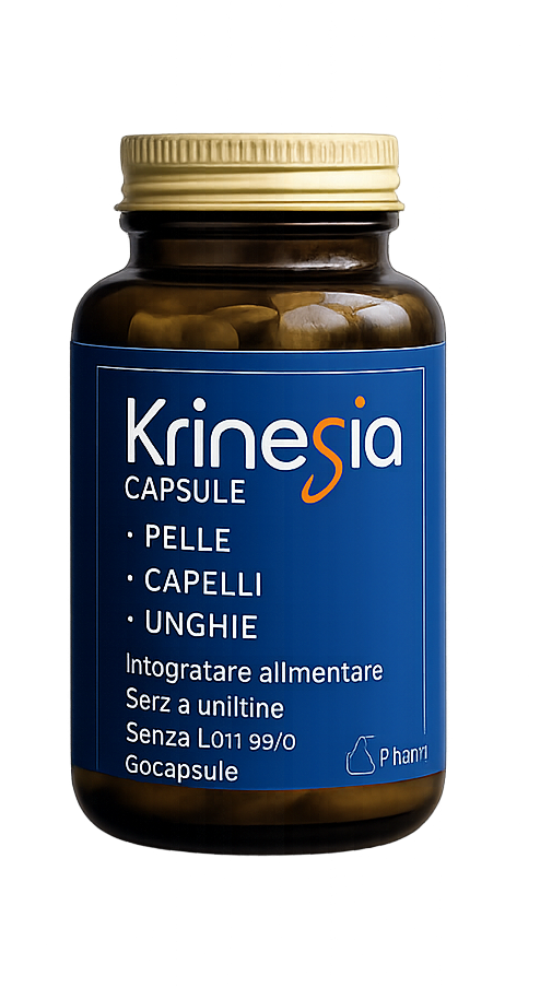 Krinesia – 60 capsule – integratore per Pelle, Unghie e Capelli