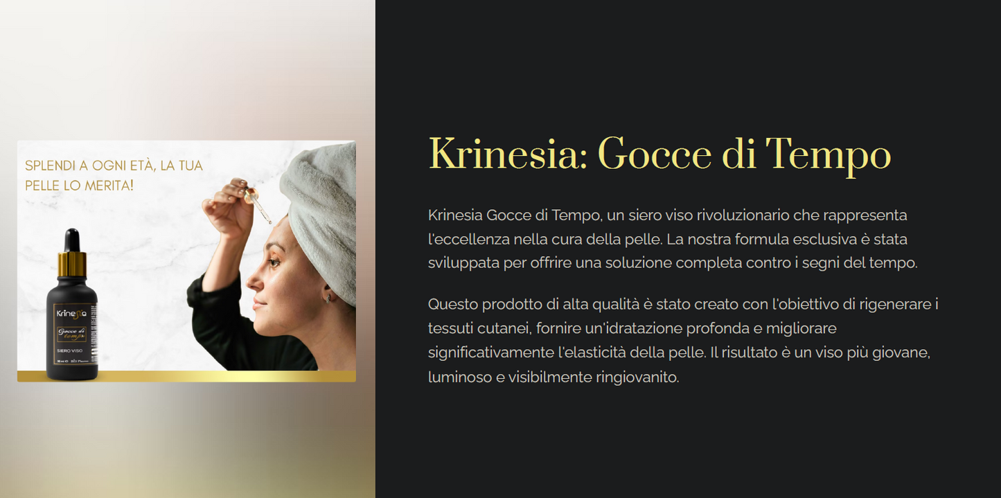 Krinesia - Gocce di tempo - Siero viso