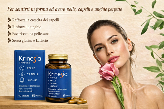 Krinesia – 60 capsule – integratore  per Pelle, Unghie e Capelli