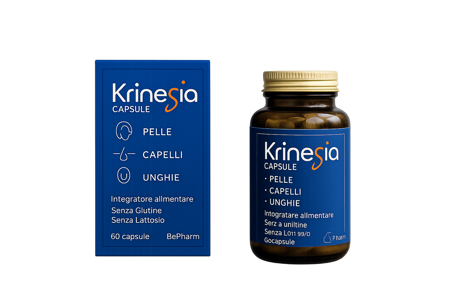 Krinesia – 60 capsule – integratore  per Pelle, Unghie e Capelli
